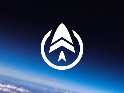 Spaceship Logo - Daily Logo Challenge #01 abstract dailylogochallenge dailylogochalllenge01 logo rocket space spaceship