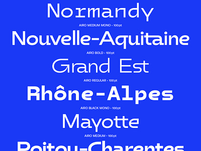Airo & Airo Mono font grotesque ligature monospaced sans typedesign typeface typography