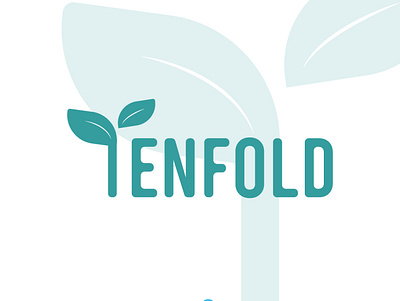 TENFOLD LOGO branding jellypiish lettermark lettermark logo logo wordmark logo workmark