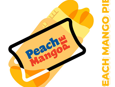 Jollibee Peach Mango Pie Abstract Illustration abstract design illustration illustrator jellypiish jollibee logo mango peach peach mango pie pie vector