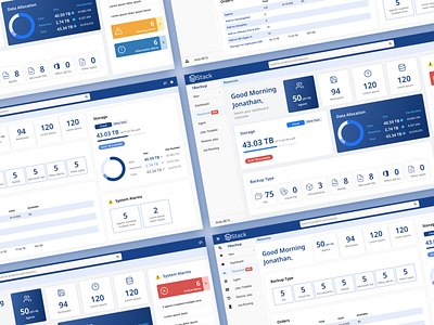 1Stack Dashboard backend crm dashboard design landing page saas ui ux website