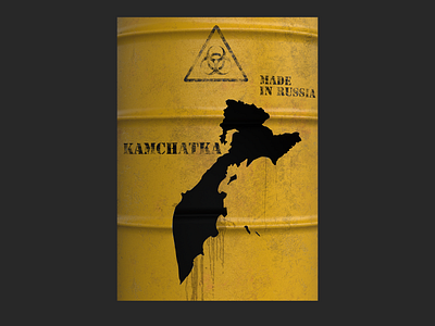 Social poster "Kamchatka". artdirection creative illustration social media design