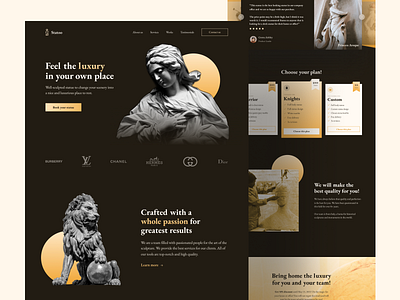 Sculpture Service Landing Page