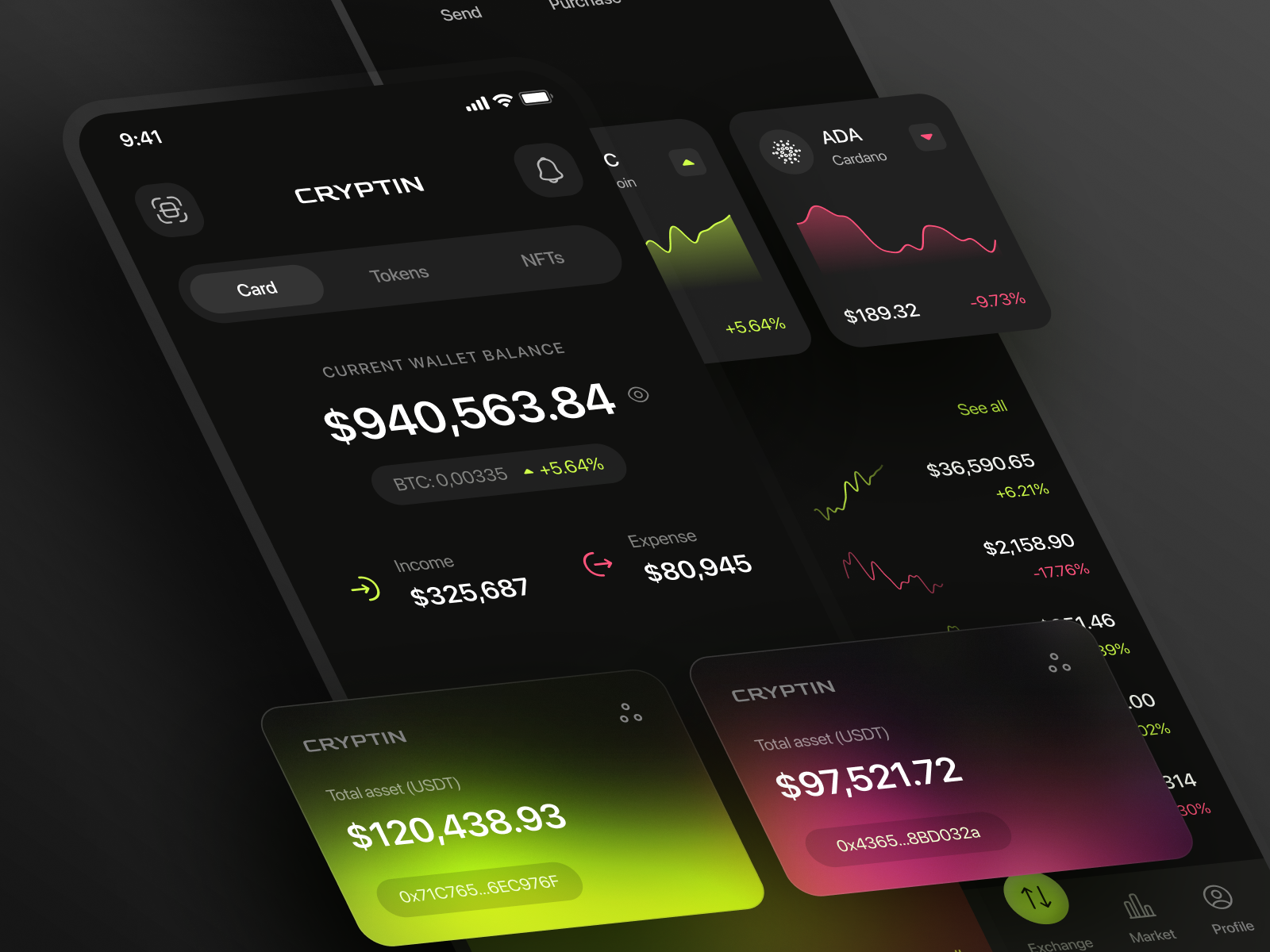 Cryptin - Crypto Wallet App by Eric Angelo for Plainthing Studio on ...