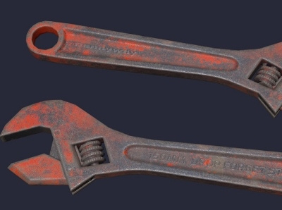 Wrench 3d 3d art game graphic design