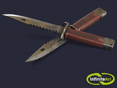 Bayonet knife 3d 3d art design game game art graphic design weapon