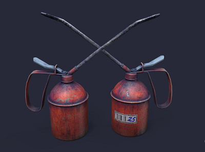 Oil Can 3d art game game art oil can
