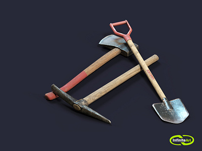 Pick and shovel and axe