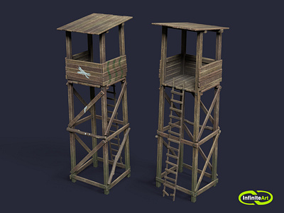 Observation tower game art protection
