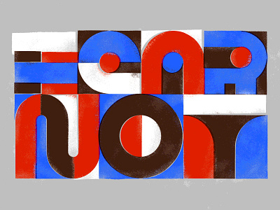 Fear Not illustrated type illustration typography