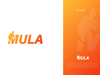 Mula Logo Design app logo behance project branding business logo deer m logo design dribble shot find work graphic design illustration logo logo design m donkey m letter minimalist modern logo professional logo vector