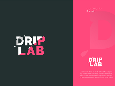 DRIP LAB Logo Design behance project branding design dribble shot find work graphic design illustration logo logo design 2022 modern logo typo typo logo ui vector