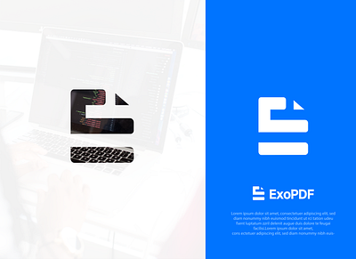 Exo Pdf Logo Design 2022 logo design abstract e behance project branding business logo design dribble shot e pdf design find work graphic design illustration letter e logo logo design professional logo tech logo vector