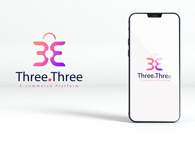 Three Three Logo Design 3 3 logo 33 behance project branding business logo design dribble shot e commerce logo e logo find work graphic design illustration logo mockup modern logo ui vector