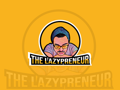 The Lazypreneur Portrait Logo Design