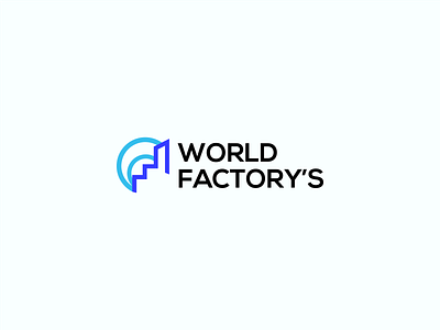 World Factory's Logo Design app logo behance project branding creative design dribble shot factory art graphic design illustration logo logo design logos modern factory modern logo ui ux vector