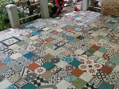 Encaustic cement tile from https://cementtile.vn