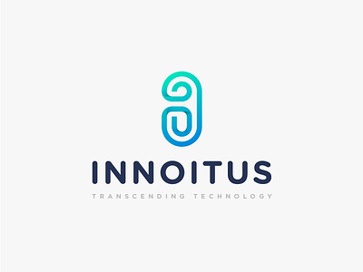 Innoitus Logo body connectivity construction dot grid i letter monogram sharing