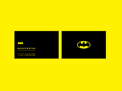 Batman_BusCard batman businesscard minimalist superhero weekly warm up