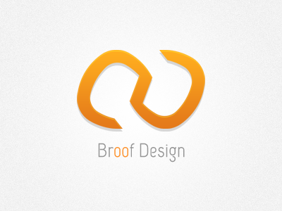 BroOf Design Logo broof design logo orange