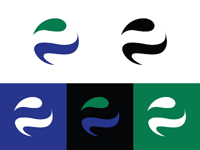 Eco Global Letter E branding graphic design logo