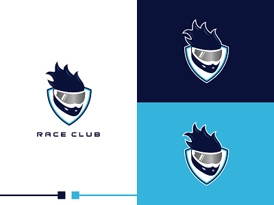 Simple Race Club logo branding clean design graphic design icon illustration logo vector