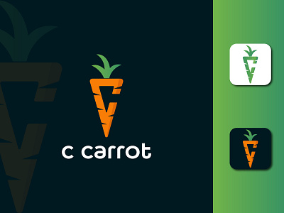 c carrot logo branding carrot carroticon carrotlogo clean design graphic design icon illustration logo vegetable