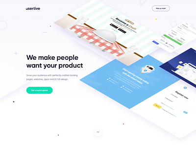 Check out our brand new website! clean conversion creative design landing landing page layout motion design ui ux ux design web web design website