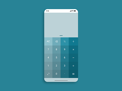 Calculator UI for a Phone : Daily UI 004 app color dailyui design figma palette ui