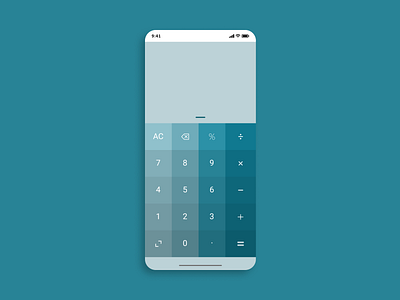 Calculator UI for a Phone : Daily UI 004