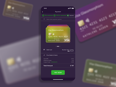 Credit/Debit Card Checkout Page : Daily UI 002 app branding dailyui design figma ui