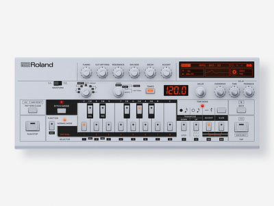 VST Ui Design - Roland TB-03 p.1 by Arthur Misbakhov on Dribbble