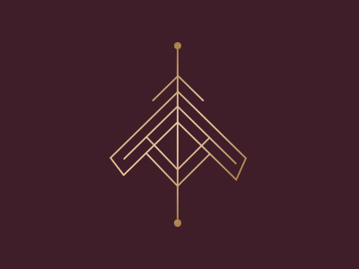 Geometric Logo Design burgundy design design inspiration geometric gold graphic design logo modern logo