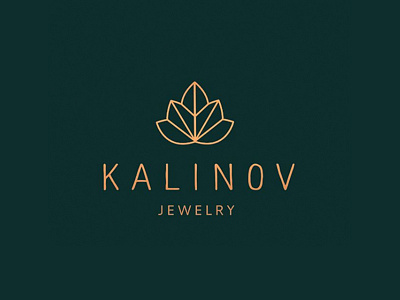 Kalinov Jewelry branding copper green jewelry design logo design yoga