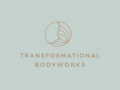 Transformational Bodyworks branding butterfly design graphic health logo massage wellness