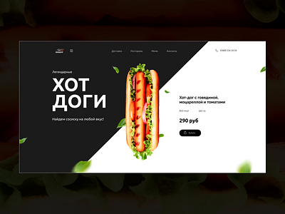 Fast food website concept