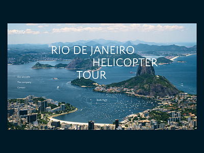 Helicopter tour website brazil concept helicopter tourism travel travelwebsite ui ux webdesign