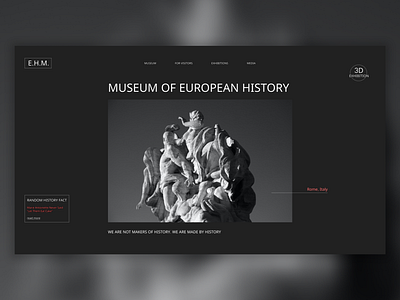Historical museum website concept concept historicalmuseum history museum museumwebsite ui ux webdesign webdesigner website
