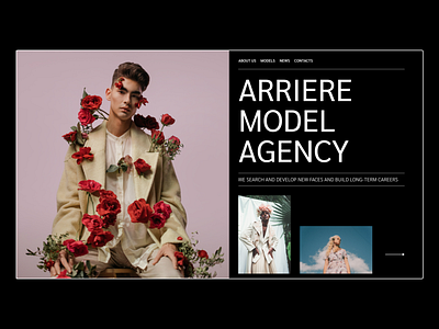 MODEL AGENCY WEBSITE CONCEPT