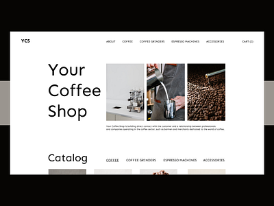 Coffee shop website coffee coffeegrinder coffeemachine coffeeshop concept ecommerce ui ux webdesign webdesigner website