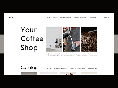 Coffee shop website