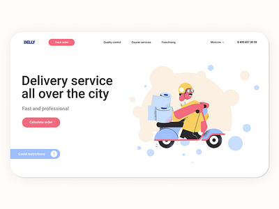 Delivery service website