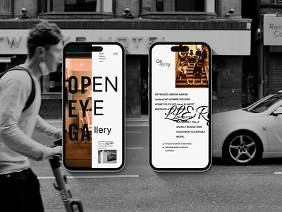 OPEN EYE GALLERY design logo ux