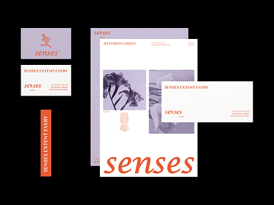 SENSES branding design graphic design typography