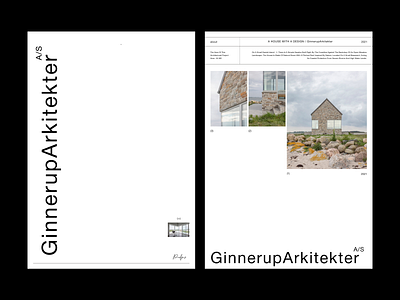 CONCEPT FOR GinnerupArkitekter branding design