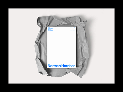 NORMAN HARRISON branding design