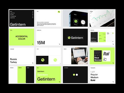 Getintern branding design graphic design