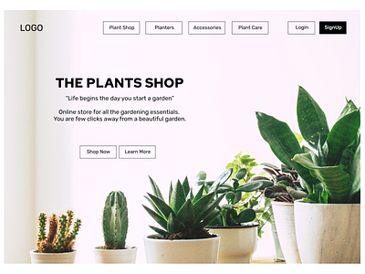 Plant shop branding dailyui dailyuichallenge design graphic design illustration logo signup page task ui uiuxdesign