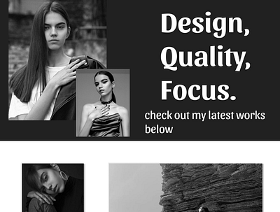 Gallery page for model animation css3 design html css html5 illustration web