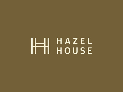 Hazel House logo airbnb branding elegant hazel icon logo luxury